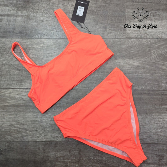 Fashion Nova Crop Top High Waist Bikini Size M