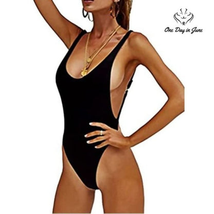 Prettygarden U Neck One Piece Swimsuit Size L