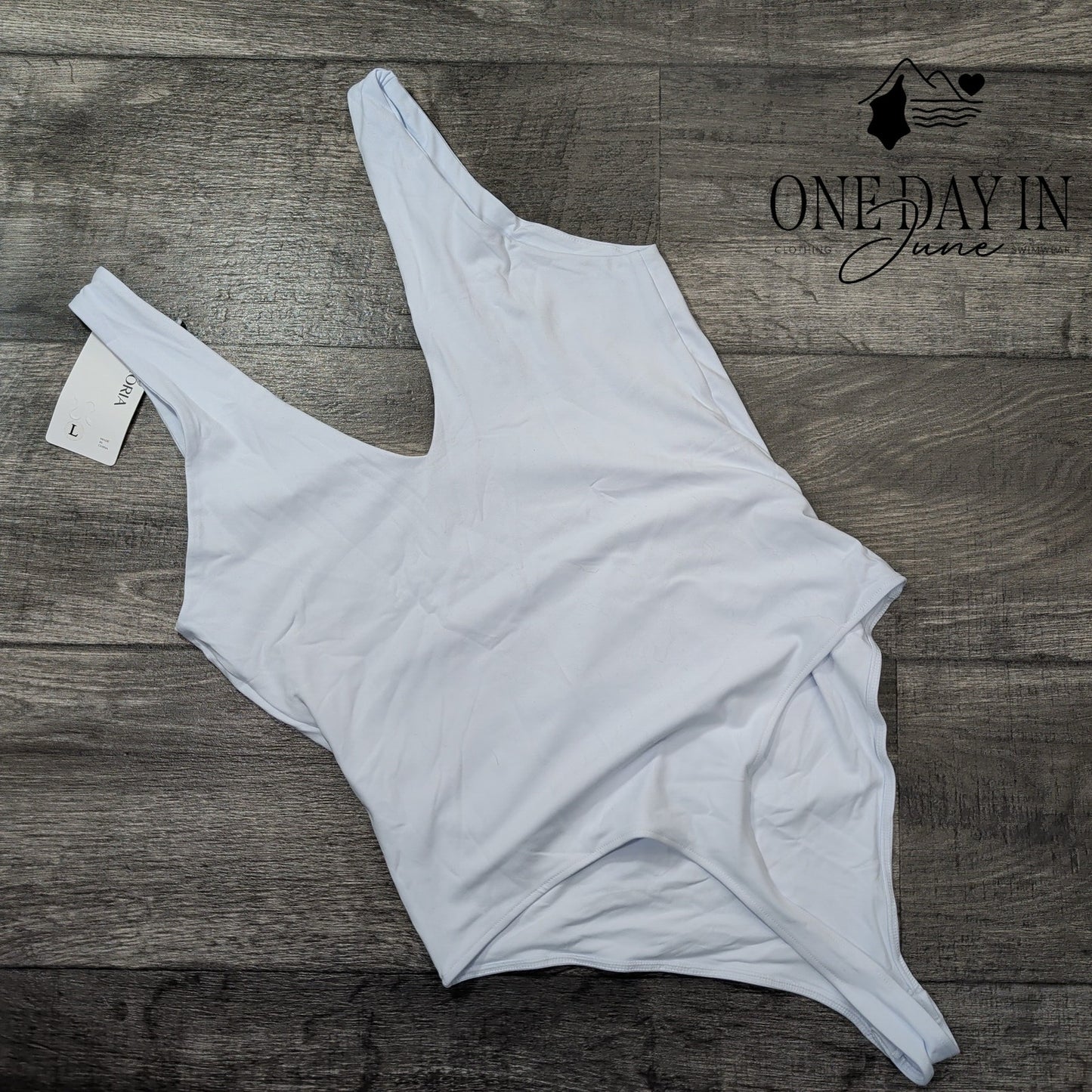 Reoria V Neck Thong One Piece Bodysuit Size L
