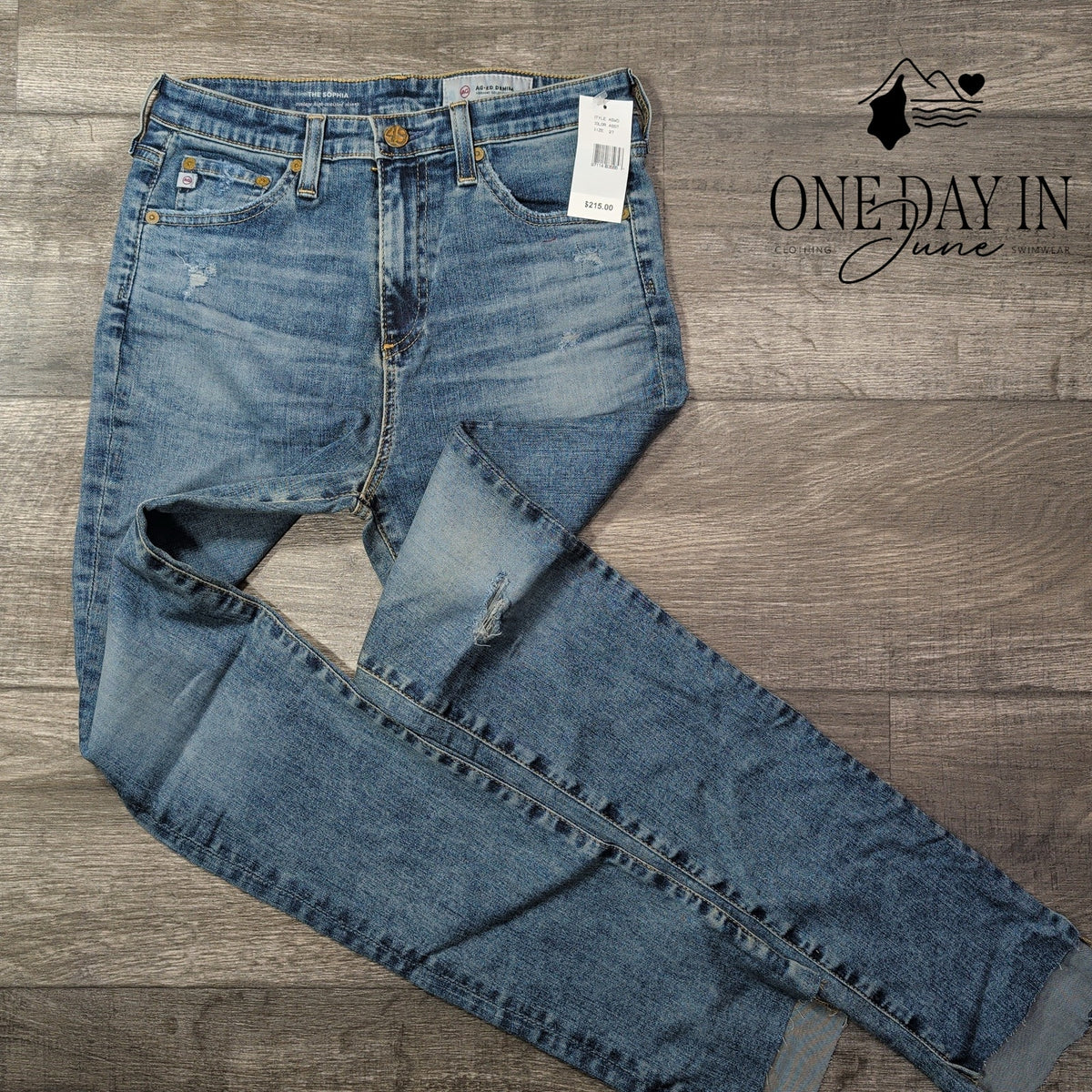 AG Adriano Goldschmied The Sophia High Rise Skinny Jeans Blue NWT Size 4