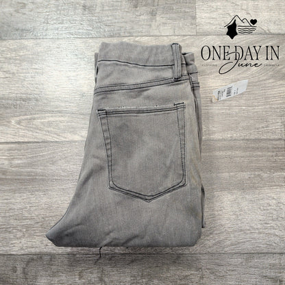 Good American Good Waist Raw Edge Skinny Jeans Gray High Rise NWT Size 8