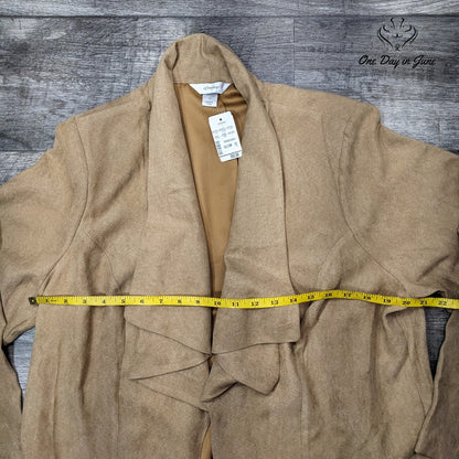 CJ Banks Super Soft Suede Like Blazer Size 1X