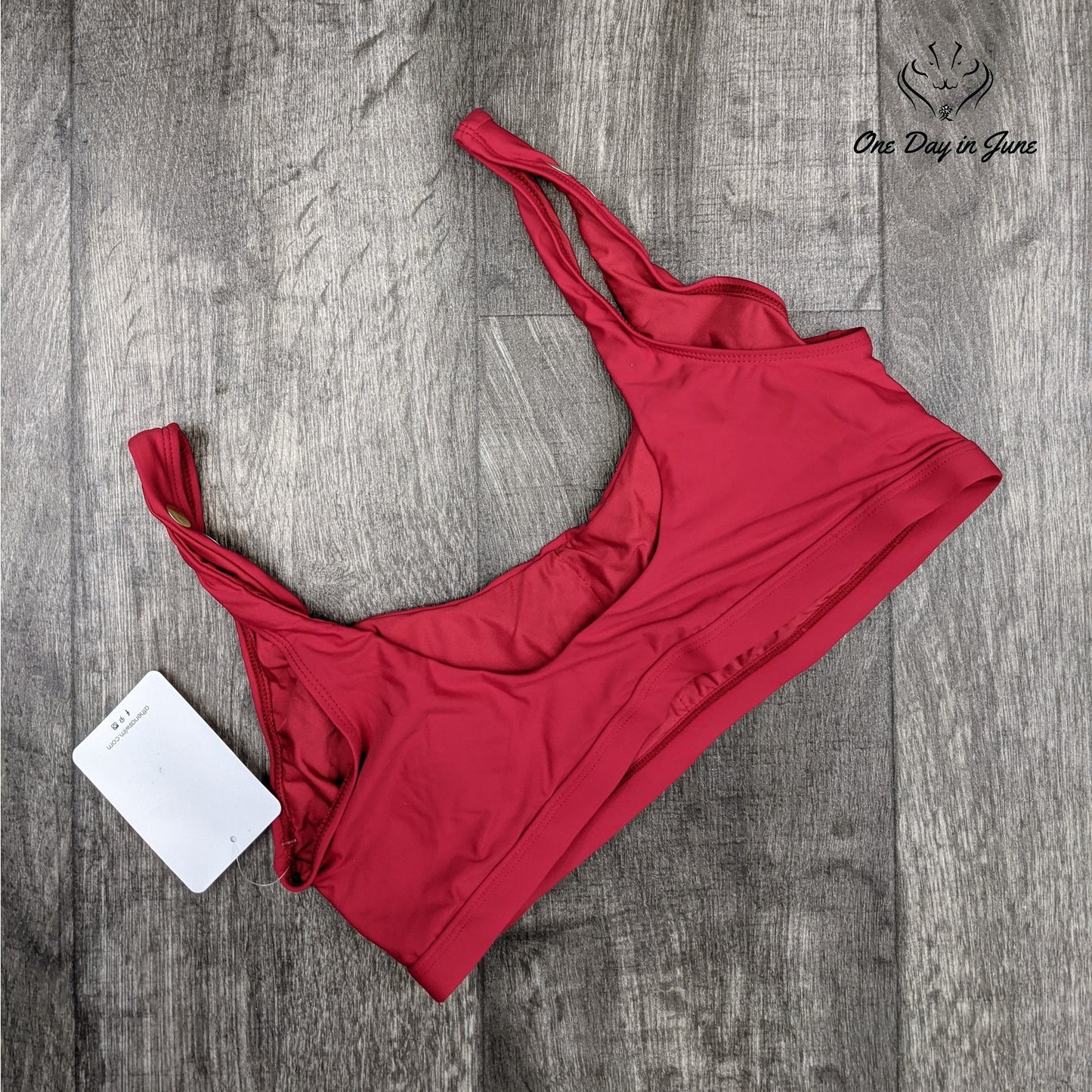 Athena Stud Bralette Bikini Top Swimsuit Size 14