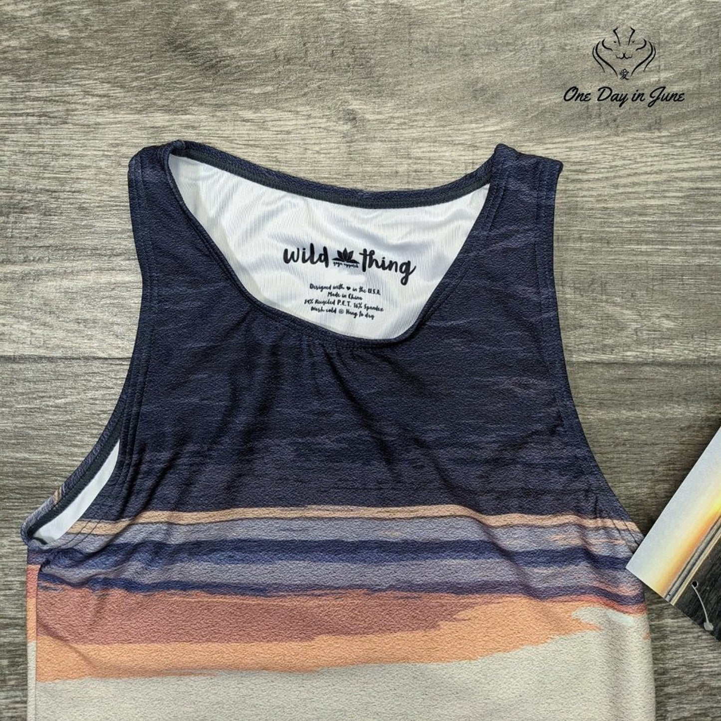 Wild Thing Workout/Yoga Crop Tank Top Size M