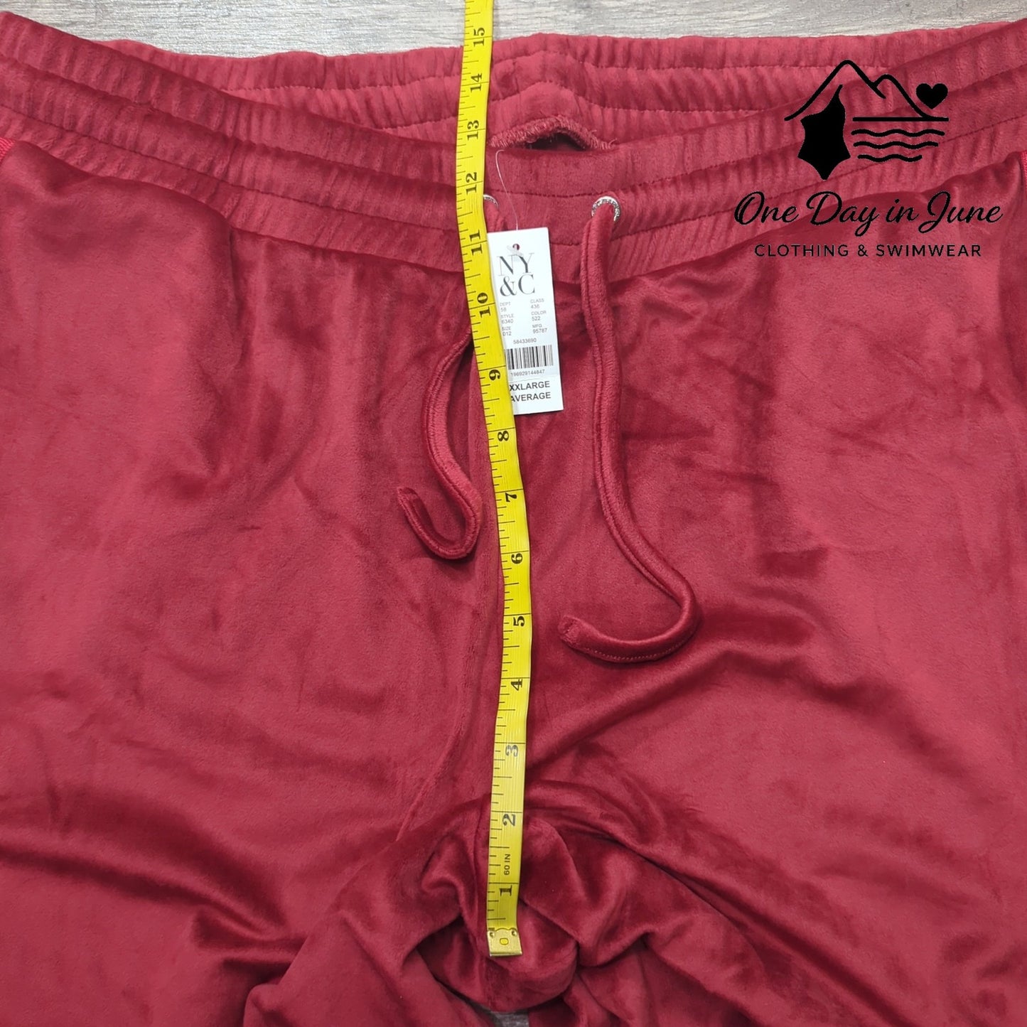 New York & Company Velour Drawstring Pants Size XXL