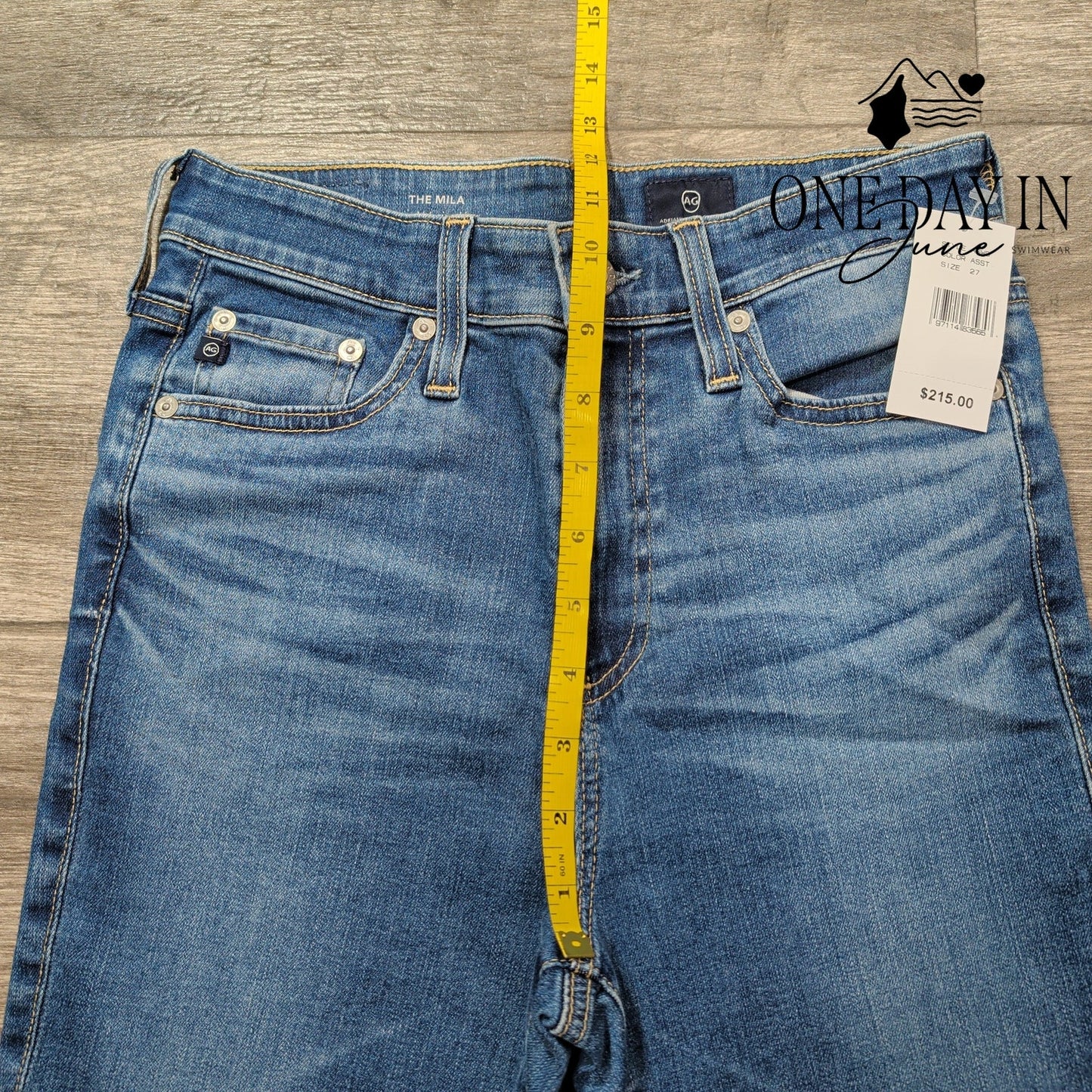 AG Adriano Goldschmied The Mila Super High Rise Skinny Jeans Blue NWT Size 4 (27
