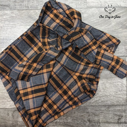 Blush BJ Plaid Tie Side Mini Shorts Size M