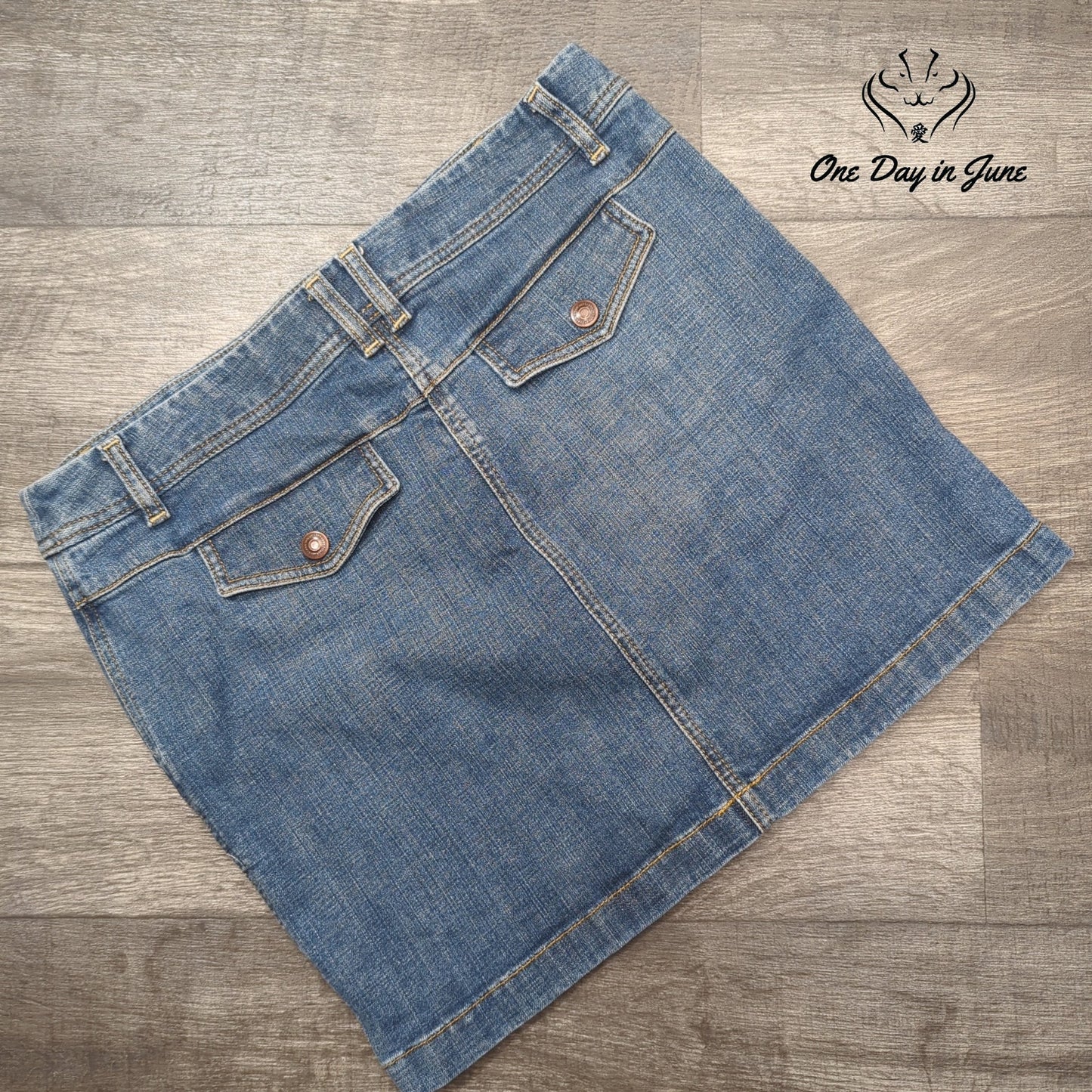 Loft Petite Denim Mini Skirt Size 10P