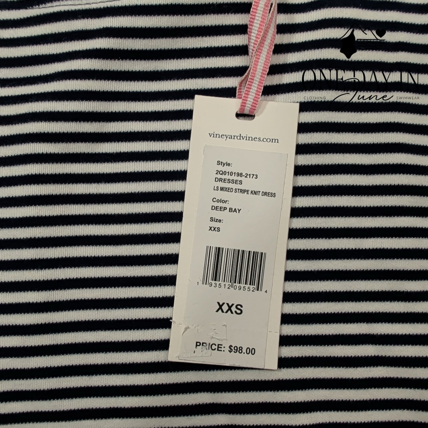 Vineyard Vines Deep Bay Long Sleeve Dress Size XXS