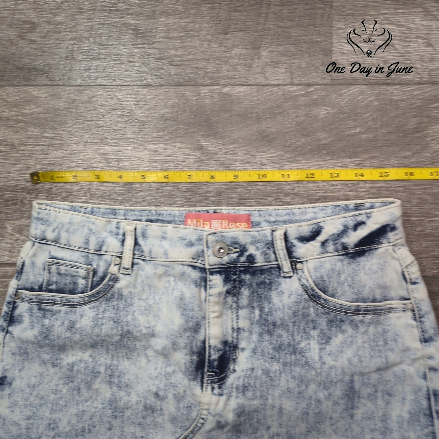 Mila Rose Denim Mini Skirt Size 18