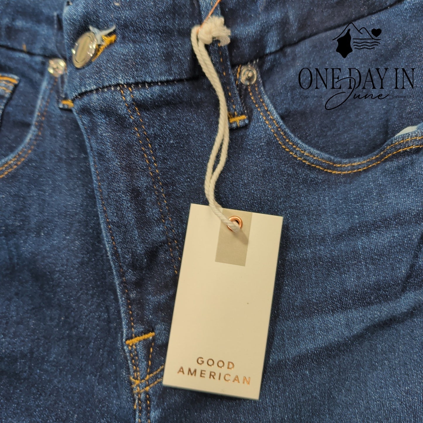 Good American Good Legs High Rise Skinny Jeans Dark Sculpting NWT Size 8 (29)