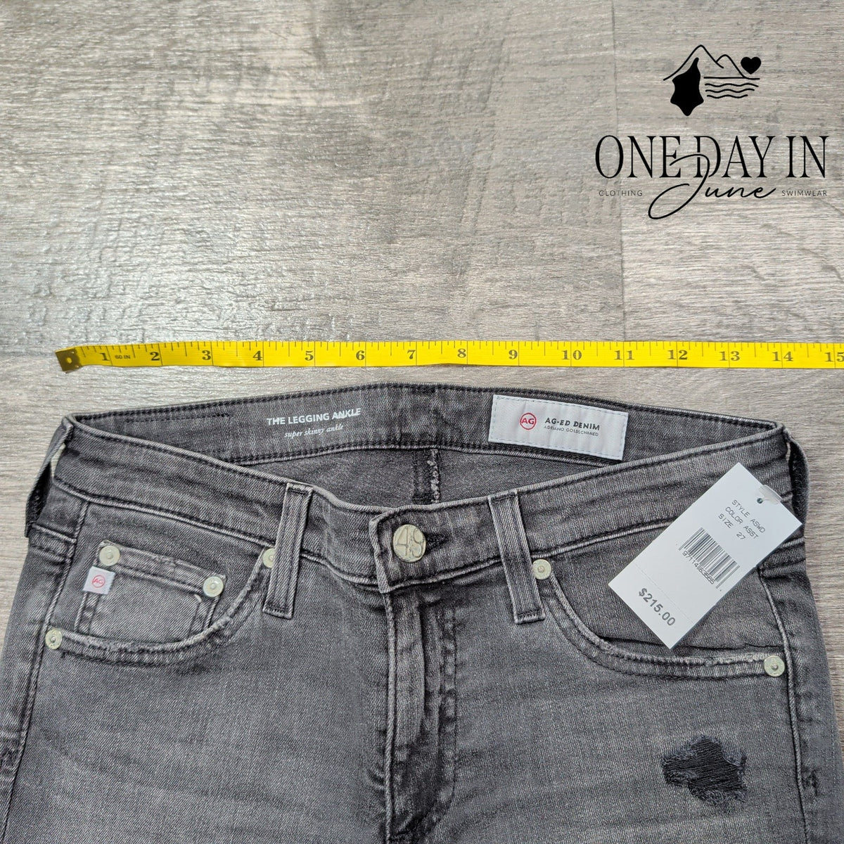 AG Adriano Goldschmied The Legging Ankle Skinny Jeans Gray NWT Size 4 (27)