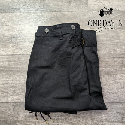 Banana Republic Lace Up Ankle Pants Black Long Slim Fit NWT Size 6 Long