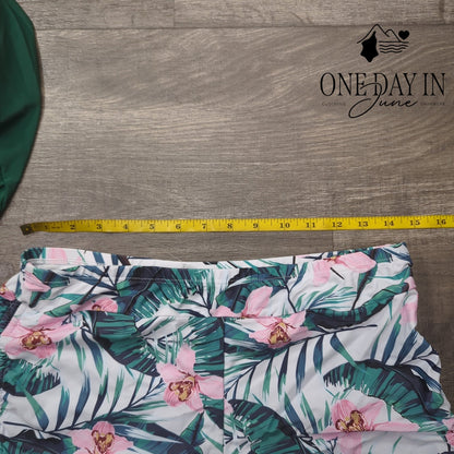 Yonique Blouson Boyshort Tankini Swimsuit Size XL