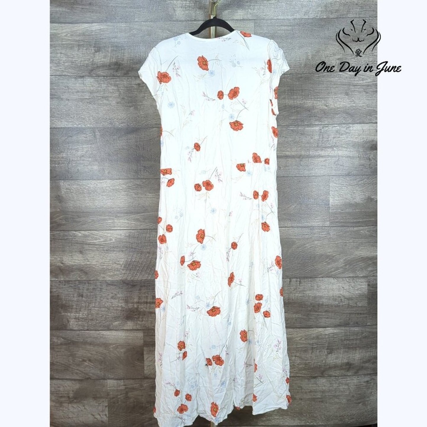 a.n.a Short Sleeve Tie Summer Dress Size L