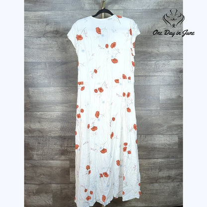 a.n.a Short Sleeve Tie Summer Dress Size L
