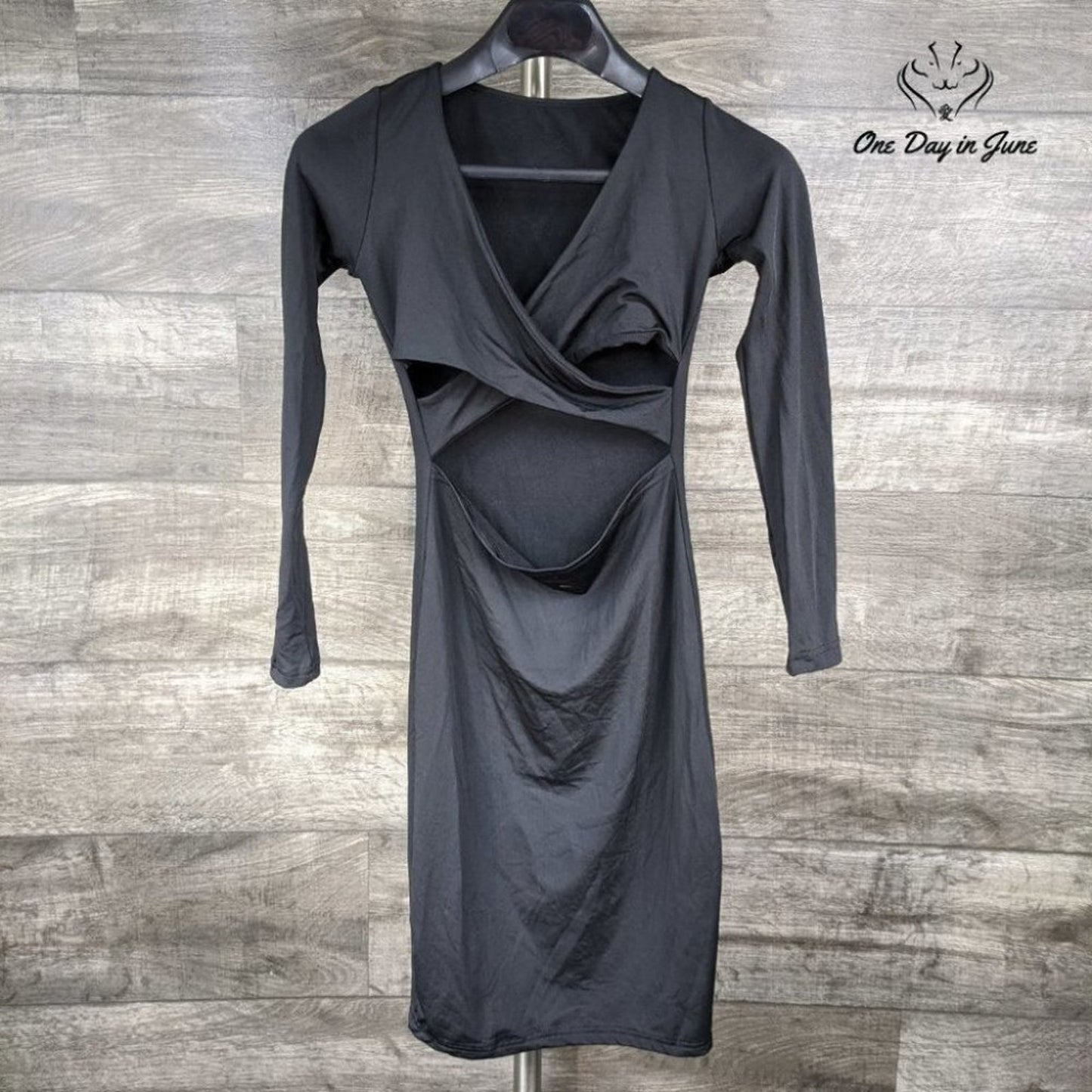Crisscross Open Back Bodycon Dress
