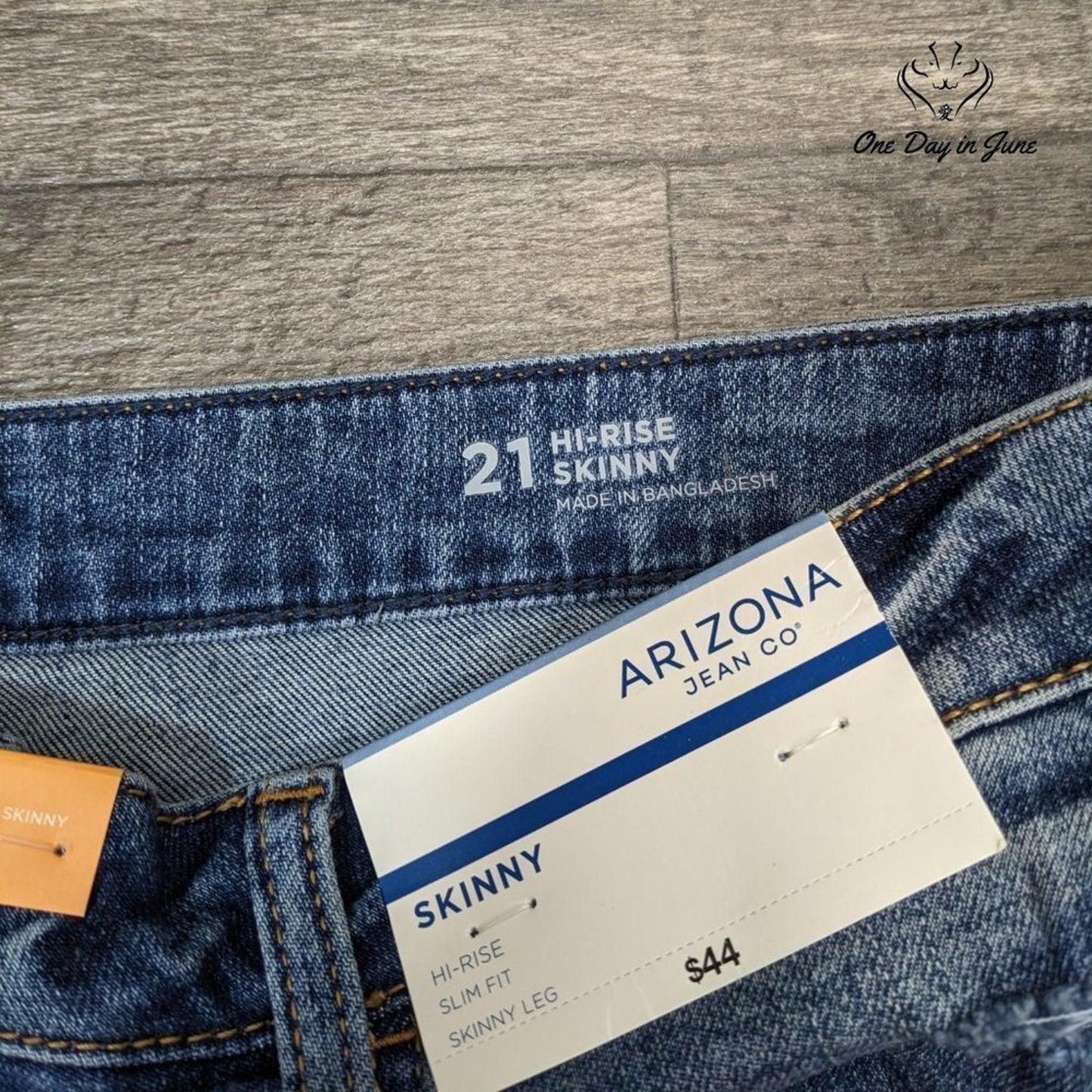 Arizona Jean Co. Juniors Hi Rise Skinny Jeans Size 21