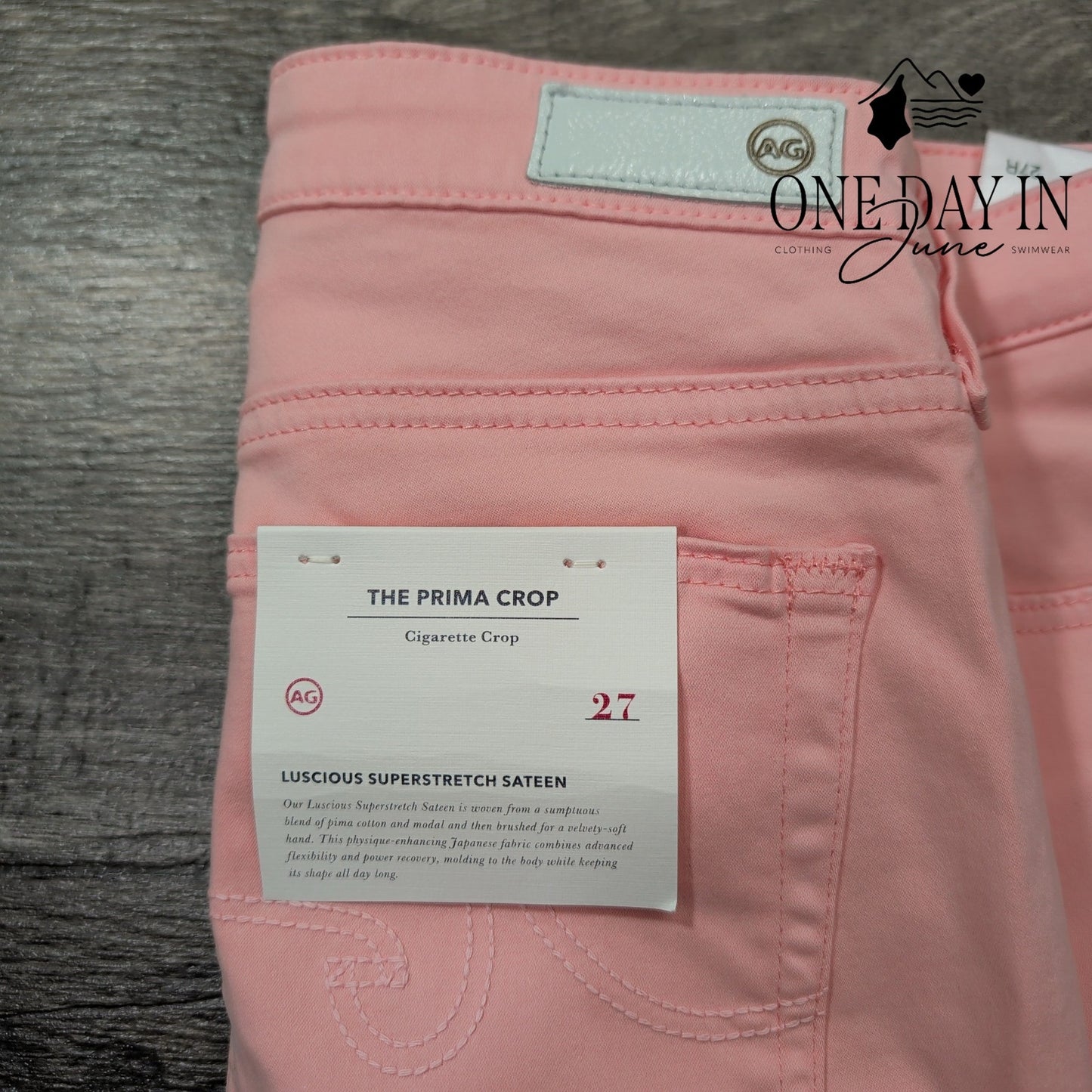 AG Adriano Goldschmied The Prima Crop Jeans Size 4 (27)