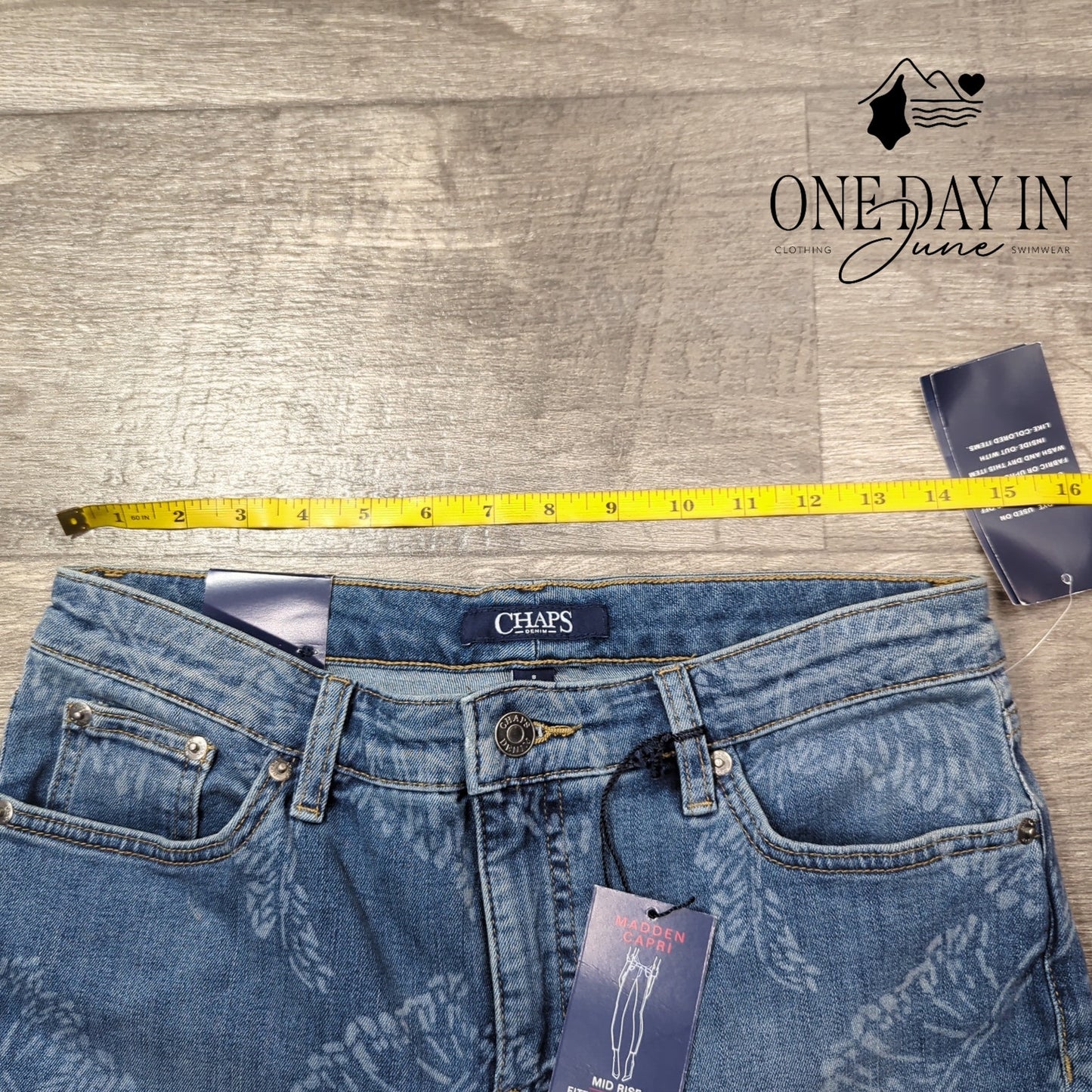 Chaps Madden Slimming Fit Capri Jeans Size 8