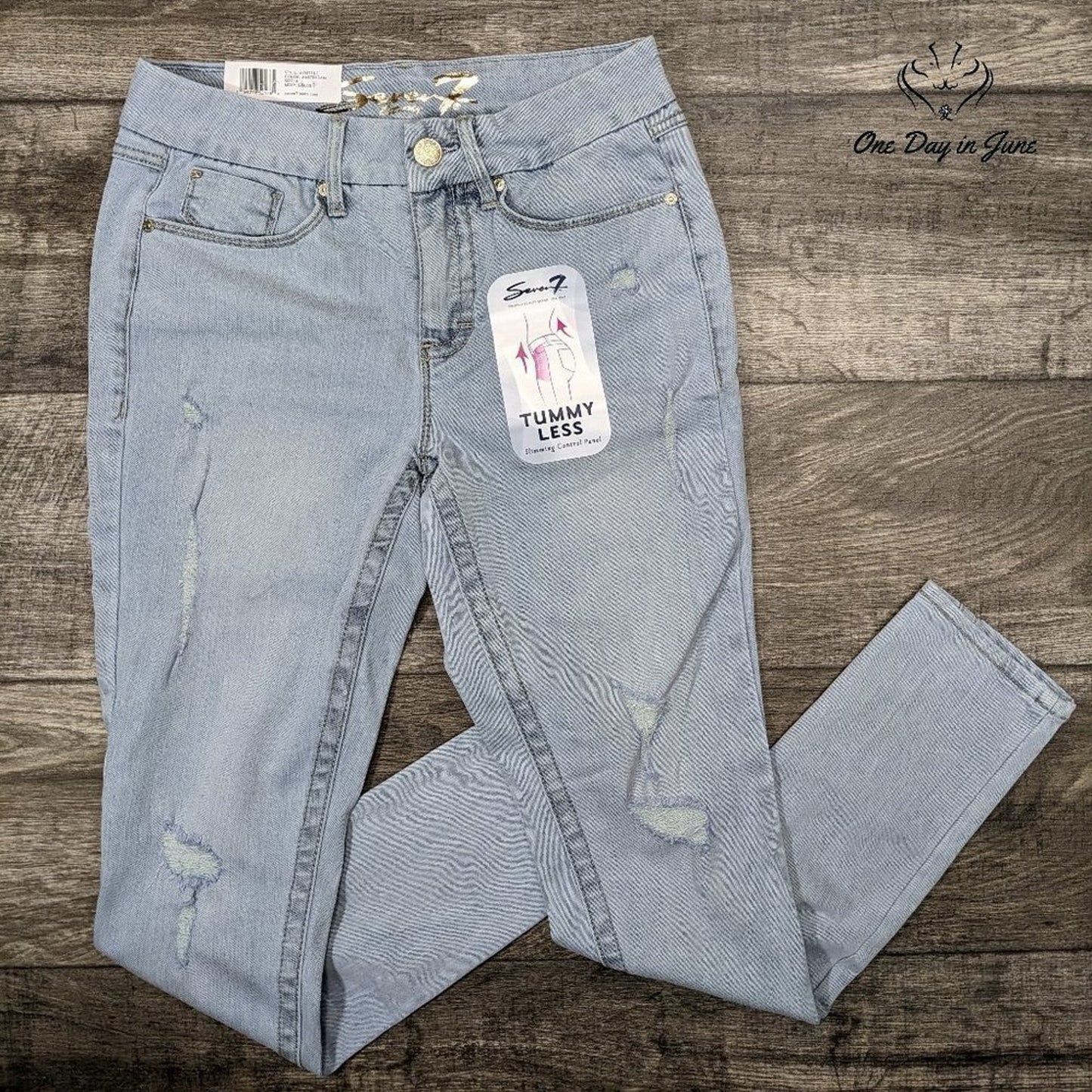 Seven7 Tummy Less High Rise Skinny Jeans Size 4