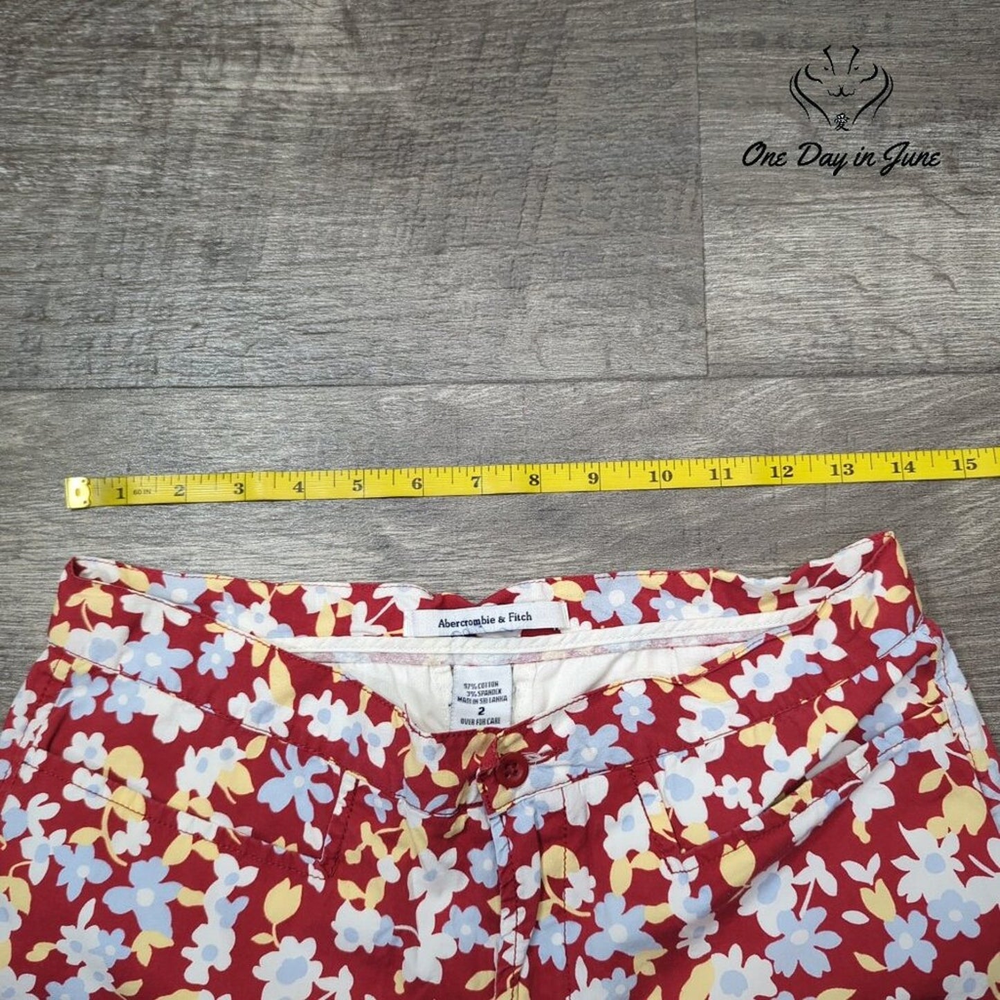 Abercrombie & Fitch Floral Cropped Pants Size 2