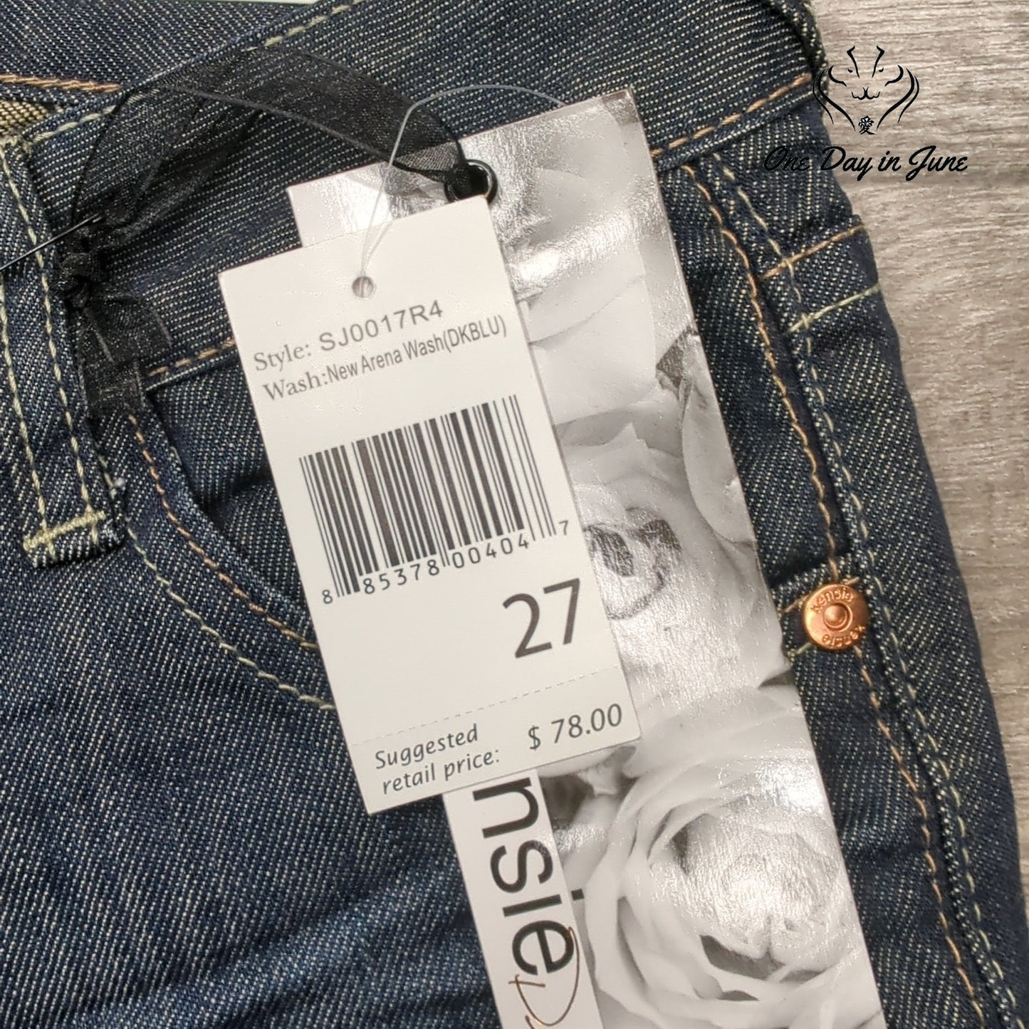 Kensie Regular Rise Slim Fit Boot Cut Jeans Size 27 (4)
