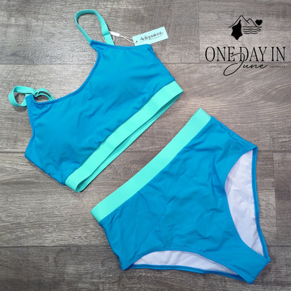 Adisputent Crop Bikini Swimsuit Size M
