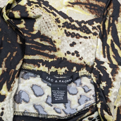 Zac & Rachel Animal Print Maxi Skirt Size L