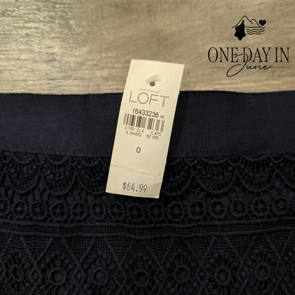 Loft Crotchet Mini Skirt Size 0