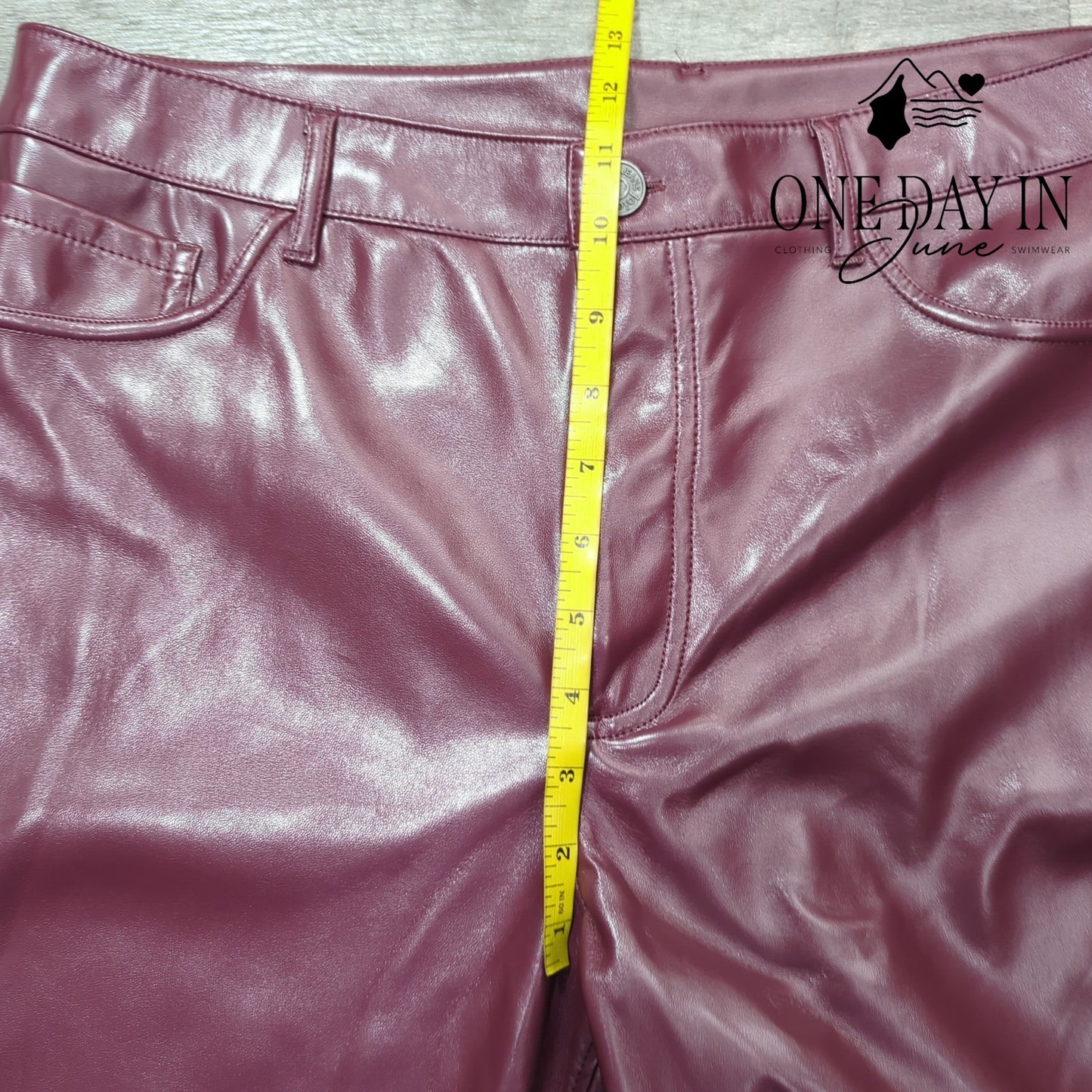 Joie Faux Leather Pants Size 12