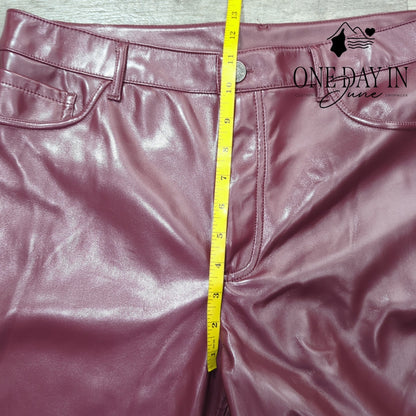 Joie Faux Leather Pants Size 12