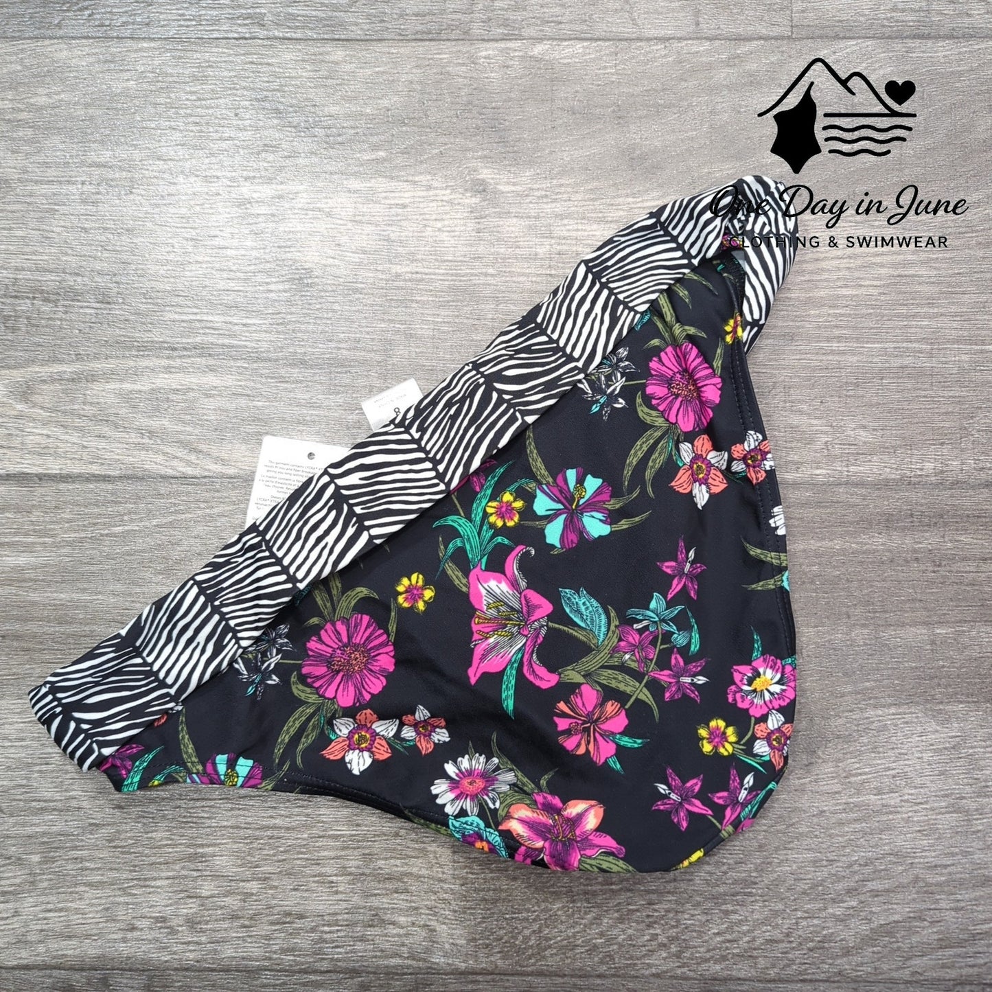 Lascana Floral Bikini Bottom Size 8