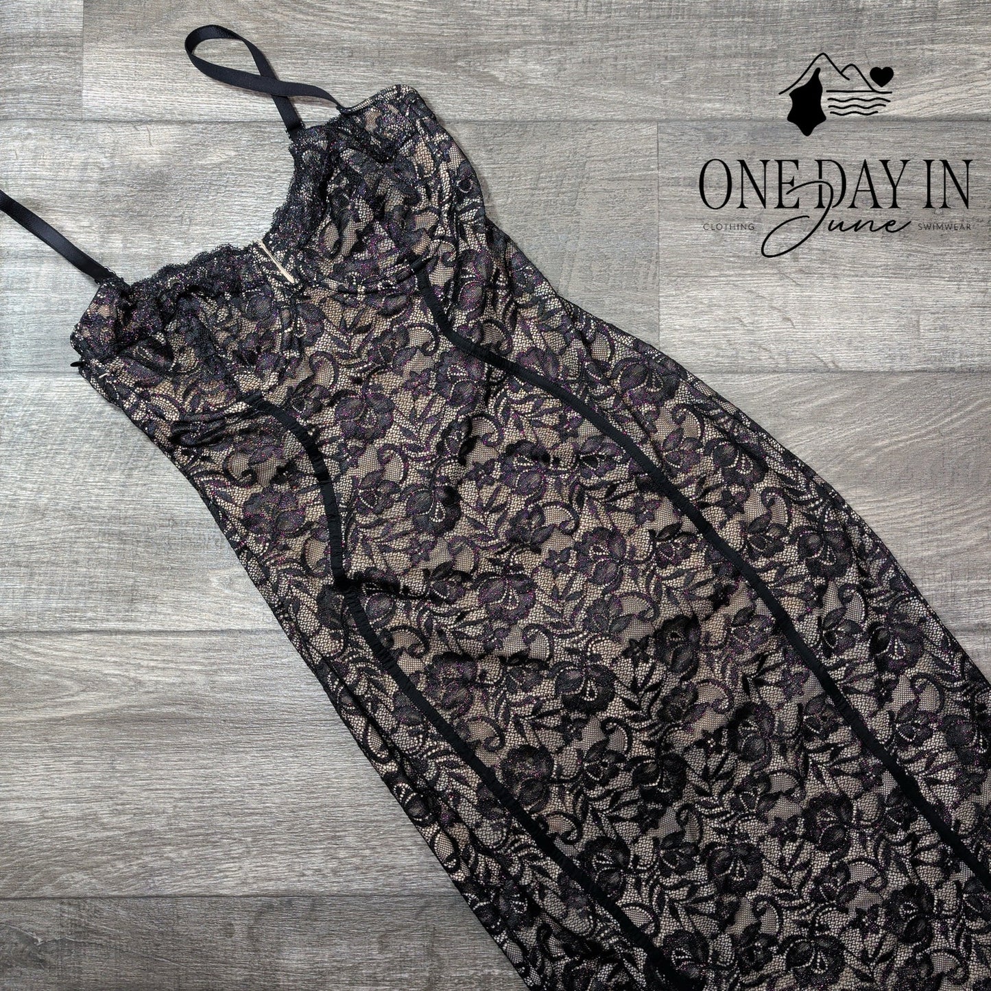 Popilush Spaghetti Strp Underwire Midi Dress Size M