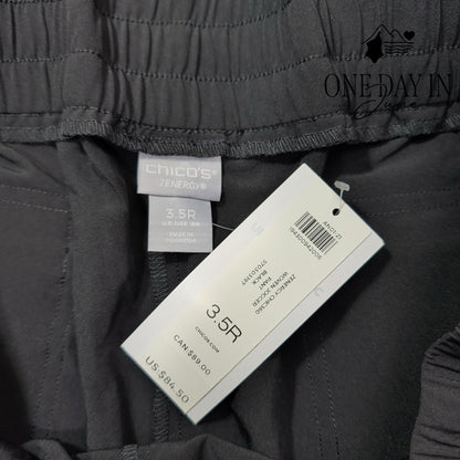 Chico's Zenergy Cargo Jogger Pants Black NWT Size Chico's 3.5 (18)