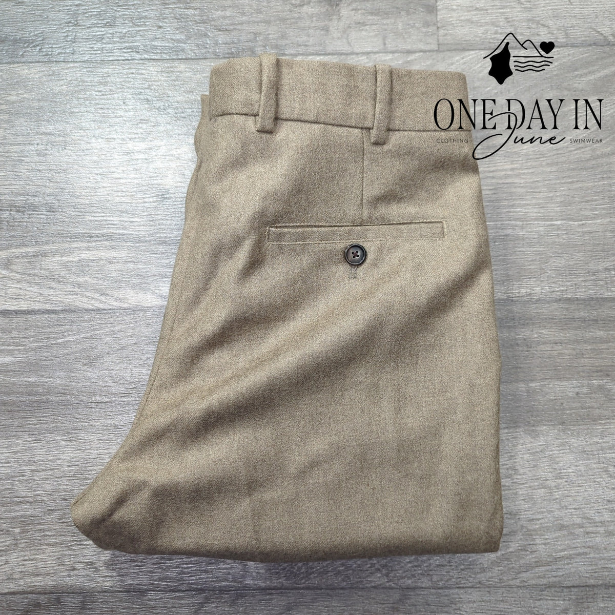 StudioSuits Custom Made Wool Ankle Dress Pants Taupe Brown NWT Size 8