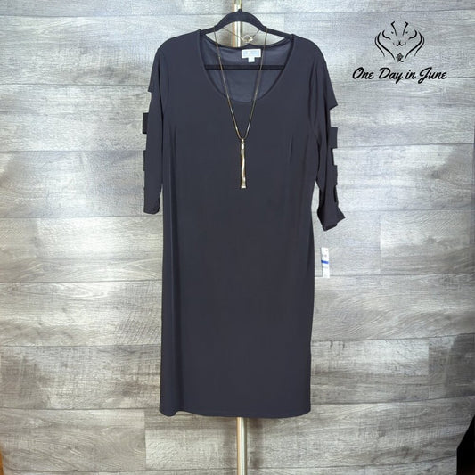 JM Collection 3/4 Ladder Sleeve Mini Dress Size XL