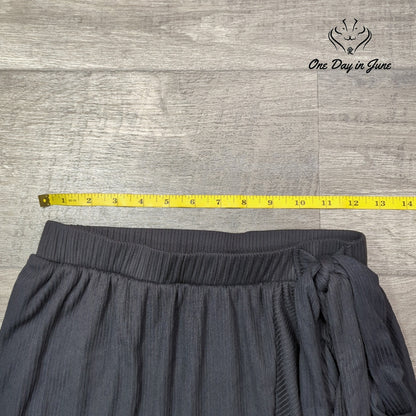 Go Couture Pull On Ribbed Midi Skirt Size S