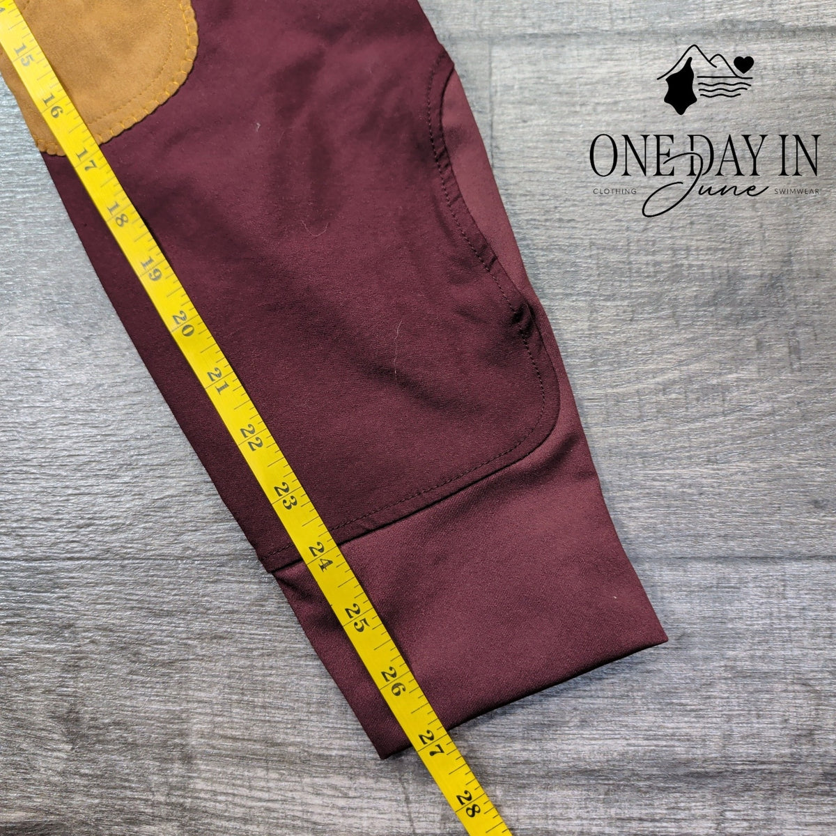 Elation Platinum Chelsea Knee Patch Breeches Burgundy Riding Pants NWT Size 14
