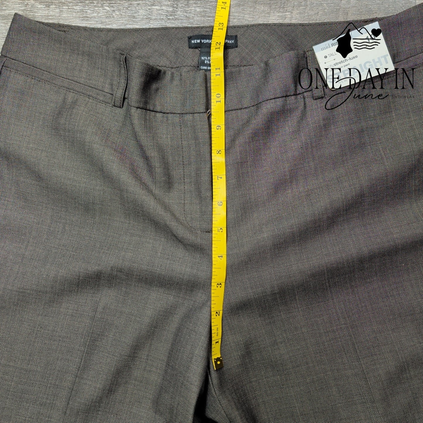 New York & Company Mid Rise City Straight Pants Size 10T