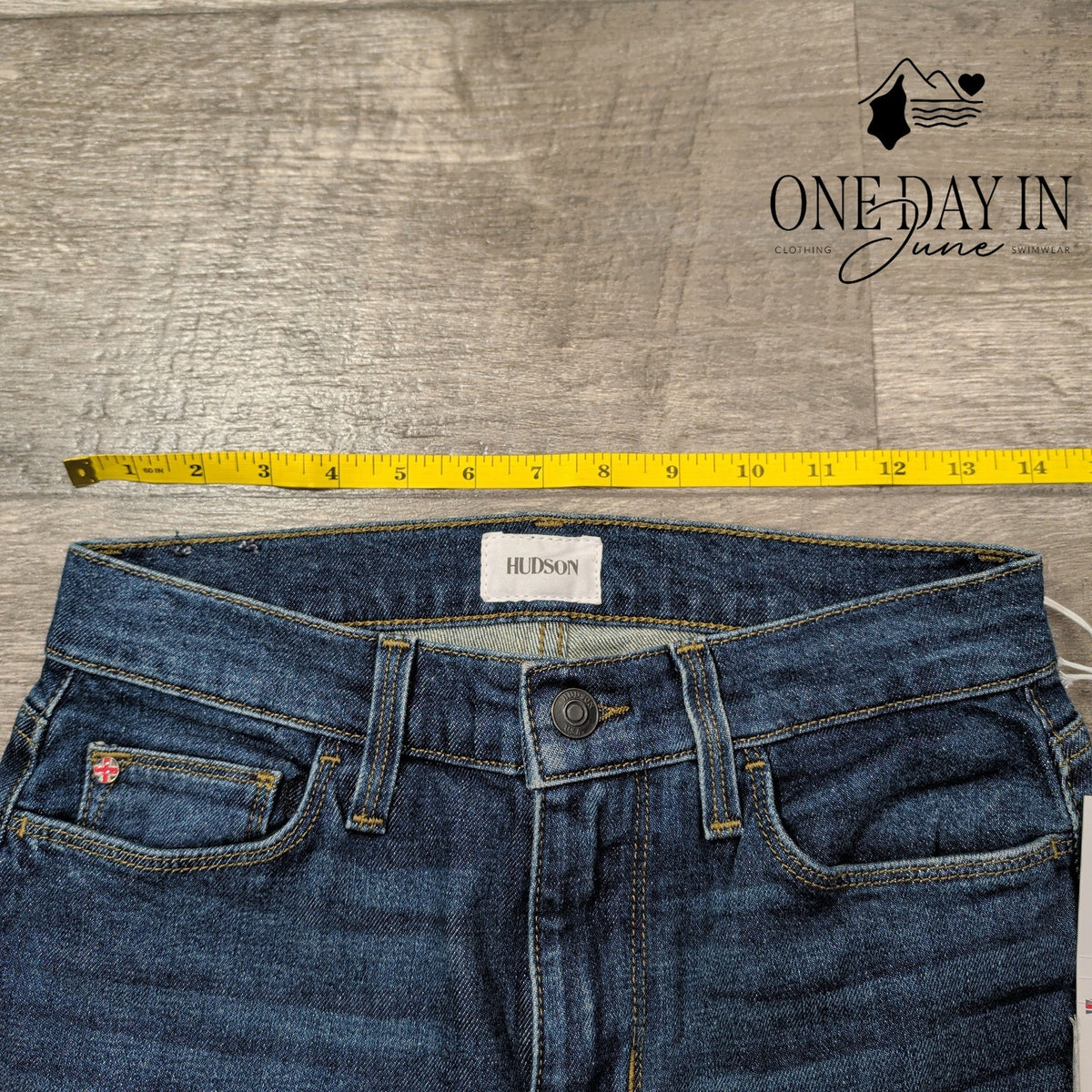 Hudson Blair High Rise Skinny Ankle Jeans Distressed Blue NWT Size 0 (25)