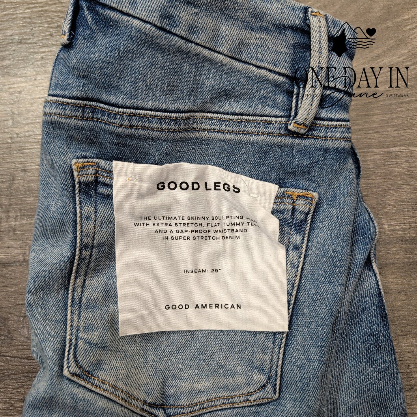 Good American Good Legs Skinny Distressed Jeans Size 6 (28)