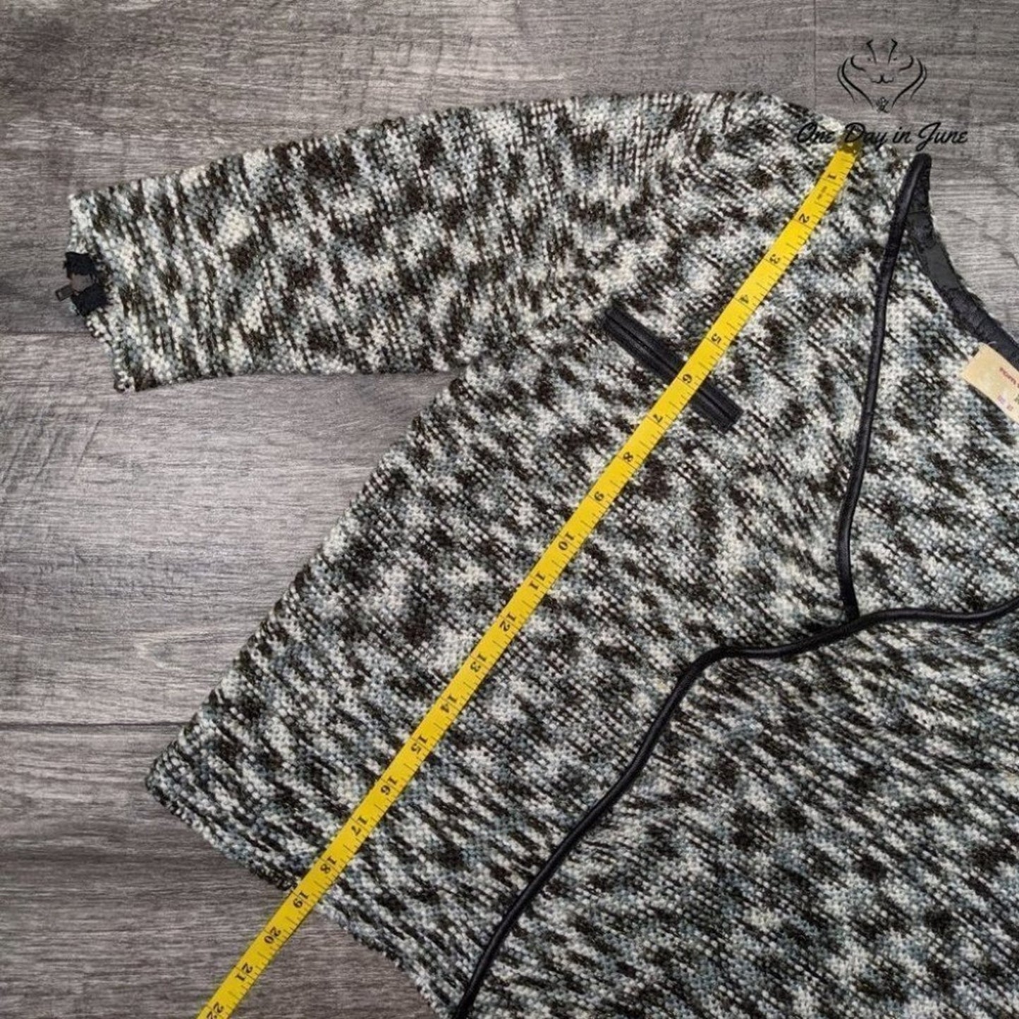 Tom Tailor Women's Knit 3/4 Sleeve Cardigan Sweater Size M