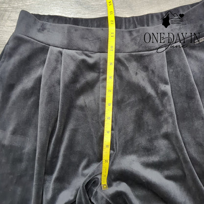 Calvin Klein Velour Wide Leg Pull On Pants Size S