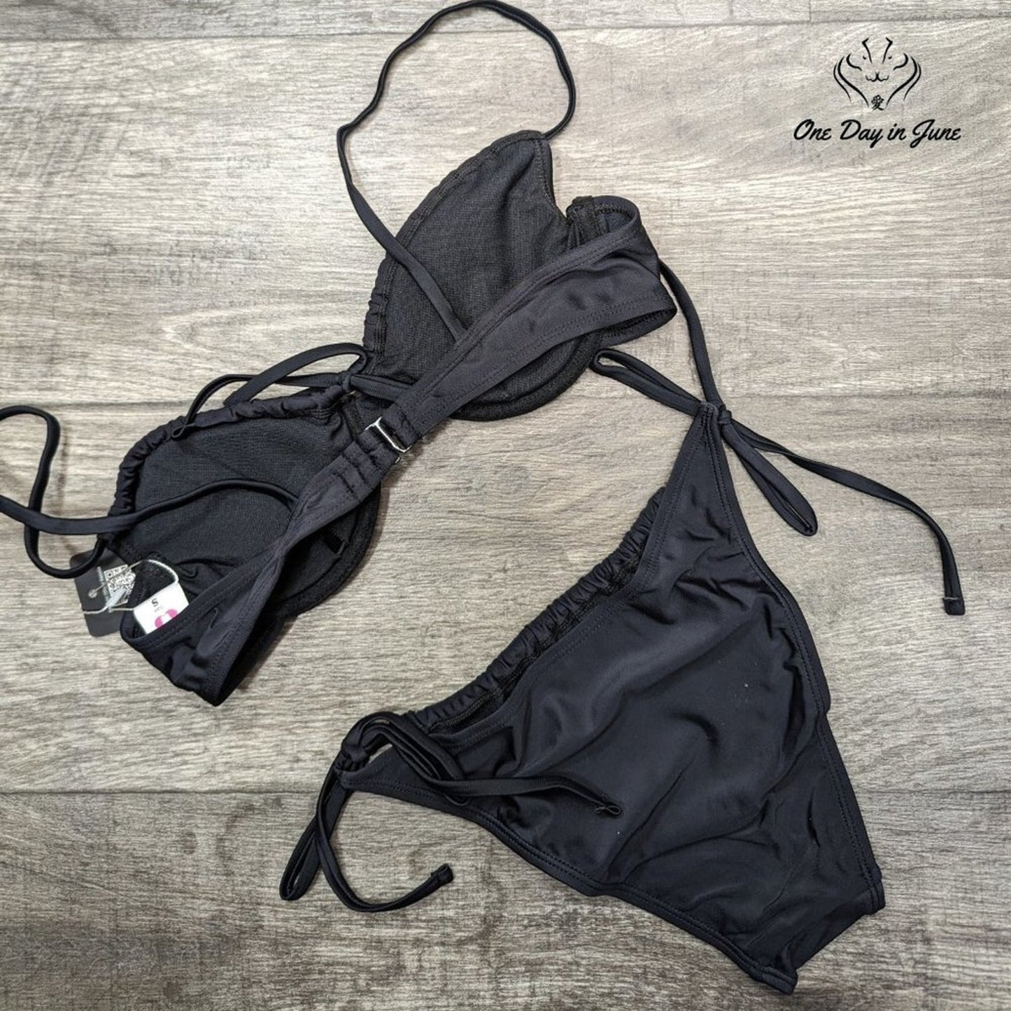 Shekini Underwire Drawstring Bikini Swimsuit Size S