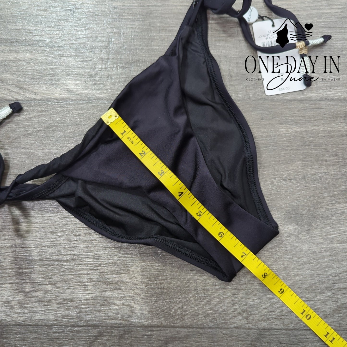 A.Che Jolie String Ruched Back Bikini Bottom Size S