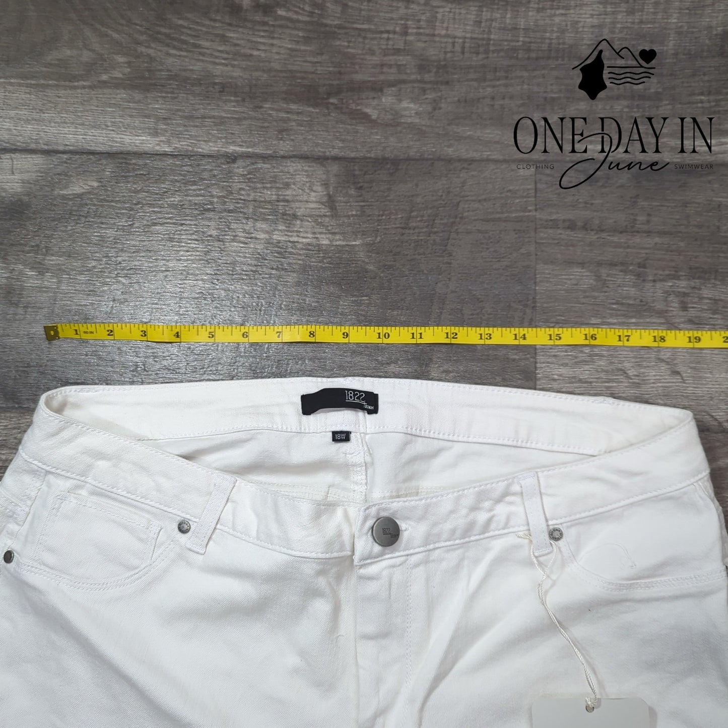 1822 Denim Plus Size Crop Skinny Jeans Size 18W