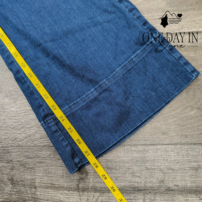 Chico's Petite Drawstring Wide Leg Crop Jeans Size Chico's .5 (6)