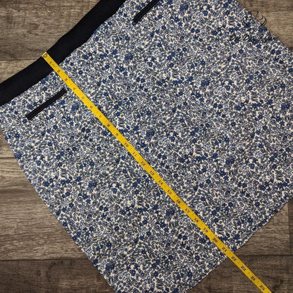 Margaret M Athletic Skirt Blue White Floral Stretch Stitch Fix NWT Size XXL