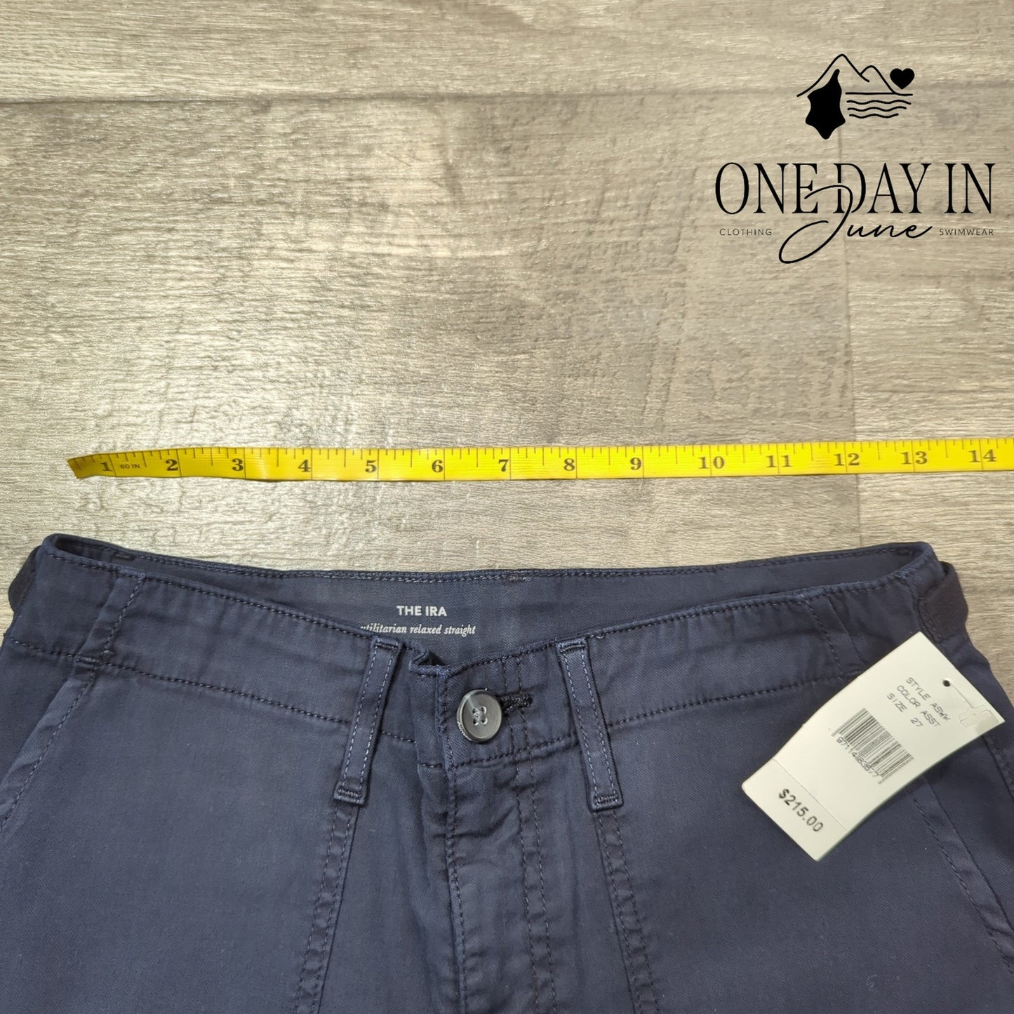 AG Adriano Goldschmied The Ira Utilitarian Relaxed Straight Pants Size 27 (4)